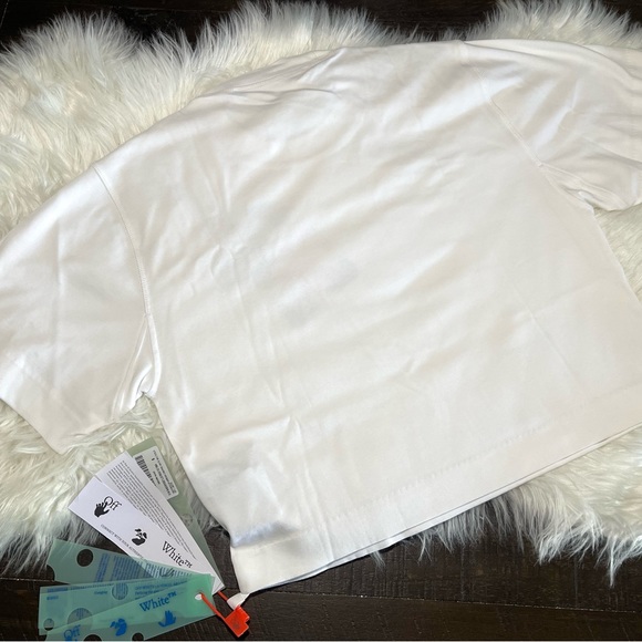 BRAND NEW Off White Watercolor Arrows Crop T-Shirt Sz S Small - Picture 13 of 13